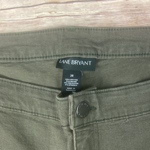 28 5 pocket denim jeans dark green Lane Bryant NWT